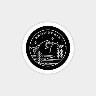 Snowdonia National Park Emblem - Black Sticker